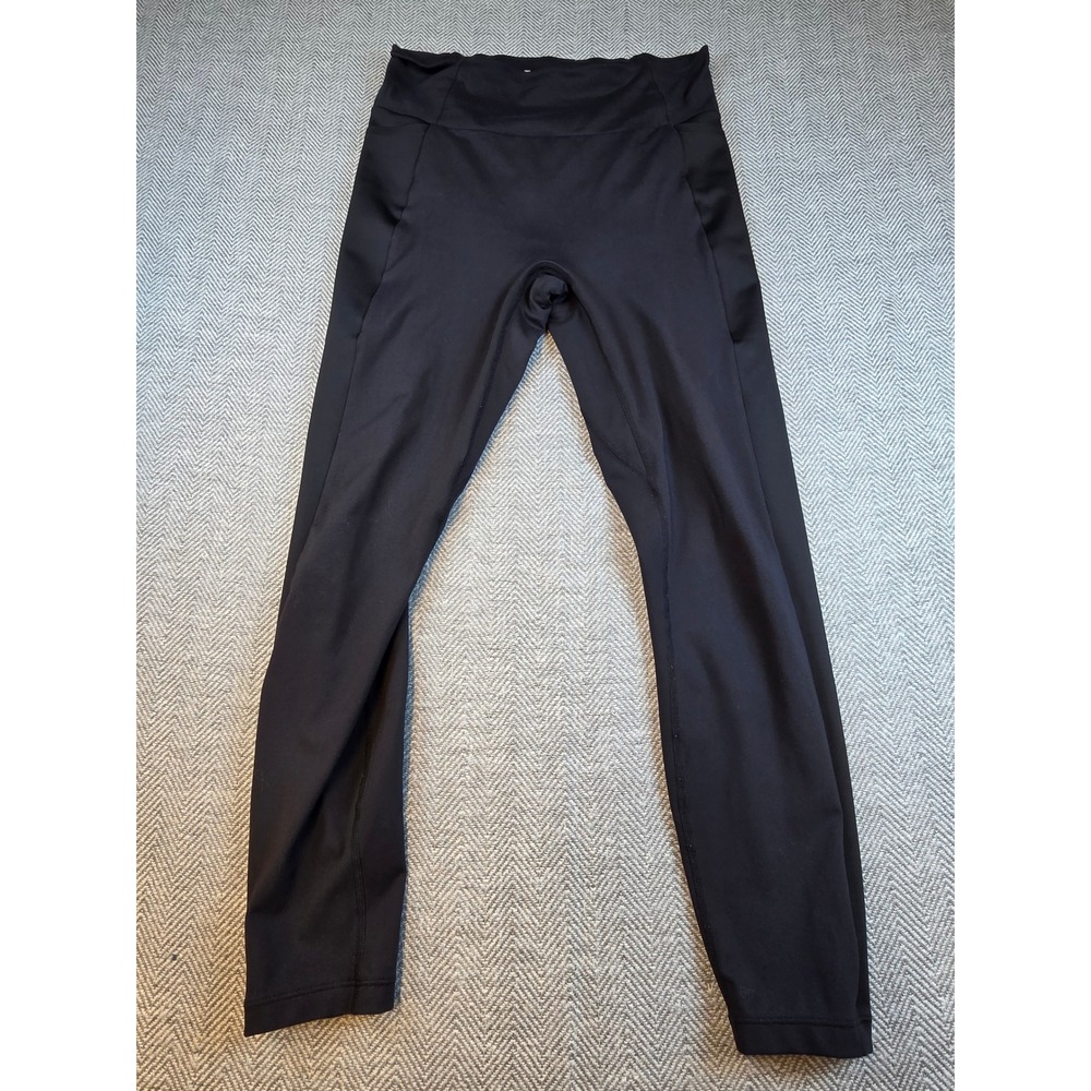 Honeylove Leggings Black High Waisted Compression Side Pockets Size L AC00006